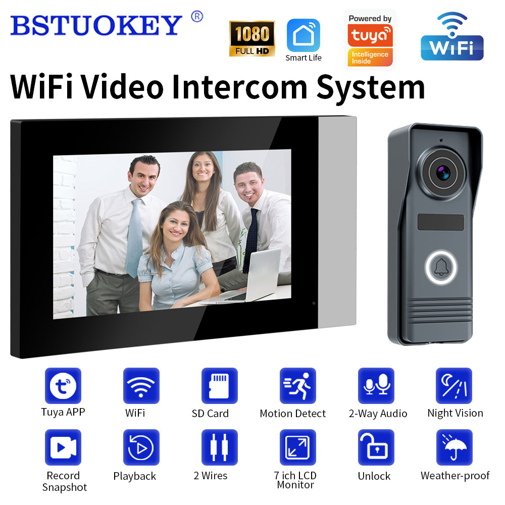 Smart Doorbell Wired - Interphone vidéo intelligent Wi-Fi 1080P à
