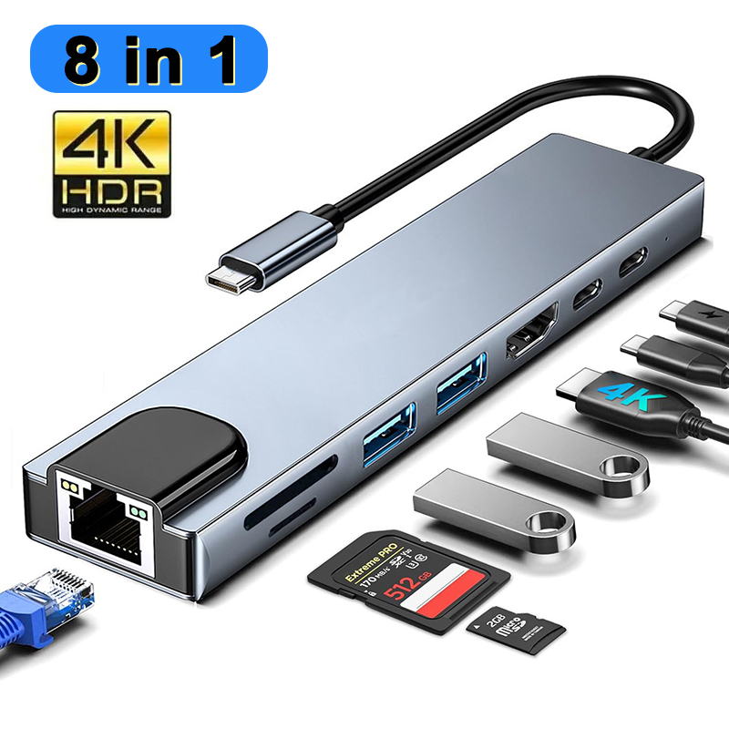 Home Assistant Sd - Hub USB Type C 8 en