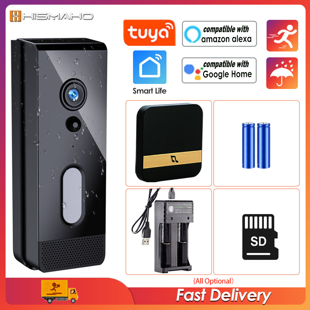 Smart Doorbell Wired - Caméra de sonnette WiFi Tuya extérieure
