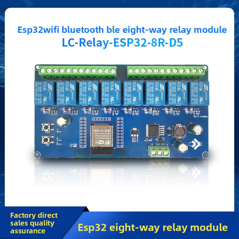 Relay 8 Channel Board - Carte de développement ESP32 DC5-30V, module