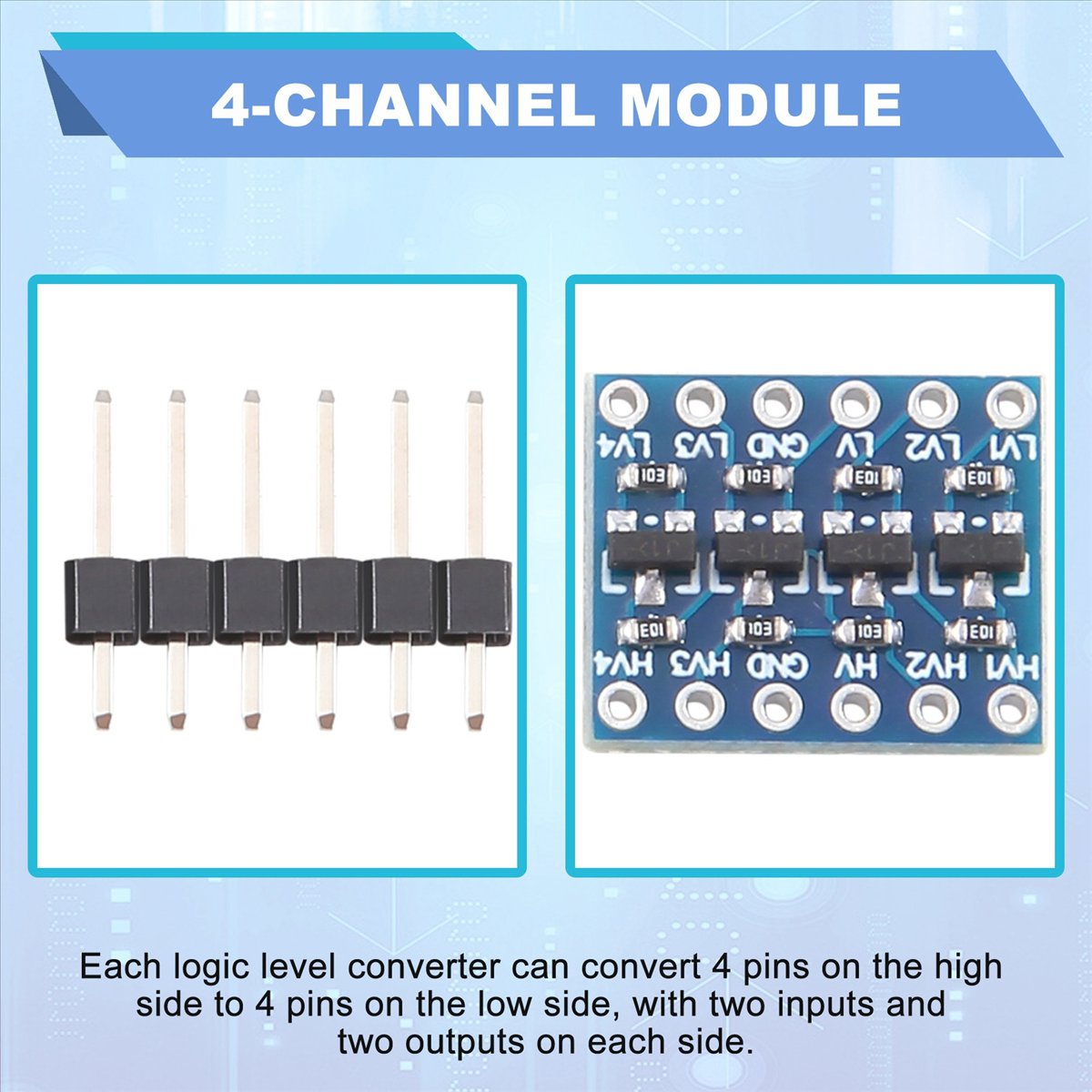 Level Shifter 3.3V - AT42 10 pièces Convertisseur de niveau