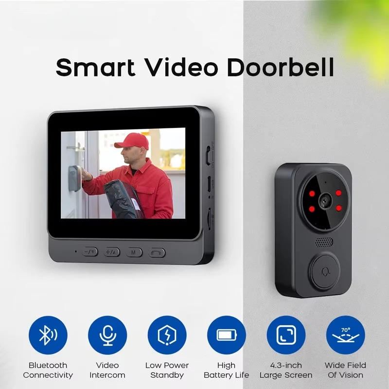 Smart Doorbell Wired - Sonnette de porte intelligente M8 avec