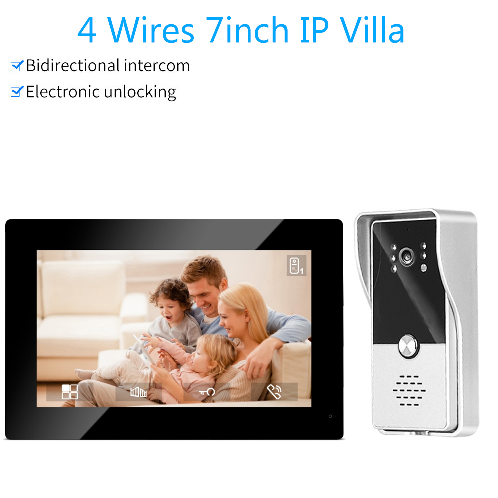 Smart Doorbell Wired - Système d'interphone vidéo filaire couleur de