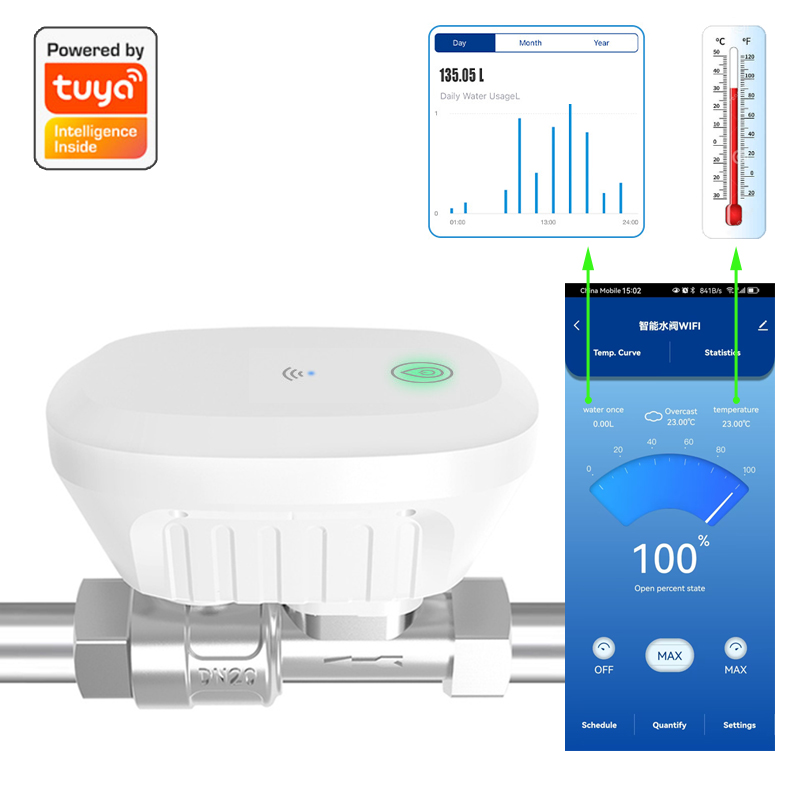 Home Automation Technology - Tuya – vanne d'eau intelligente WiFi,