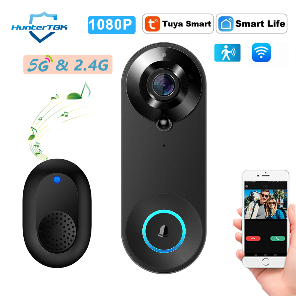 Smart Doorbell Wired - Sonnette vidéo WiFi 5G 2.4G 1080P