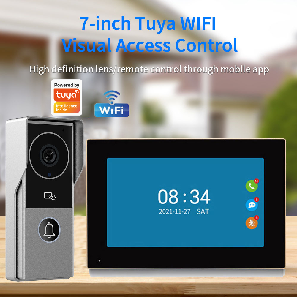 Smart Doorbell Wired - Système de sonnette vidéo Wi-Fi 1080P,