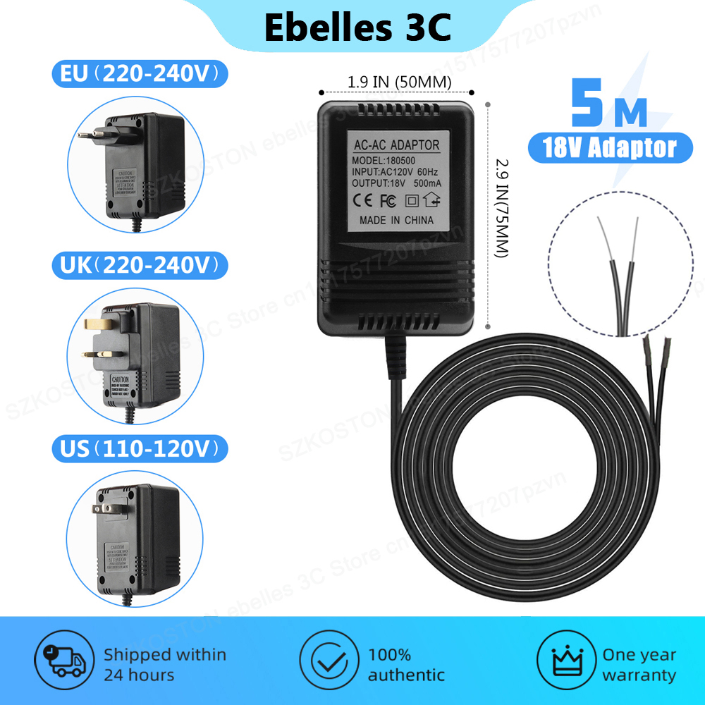 Smart Doorbell Wired - Chargeur de transformateur ca 18V pour