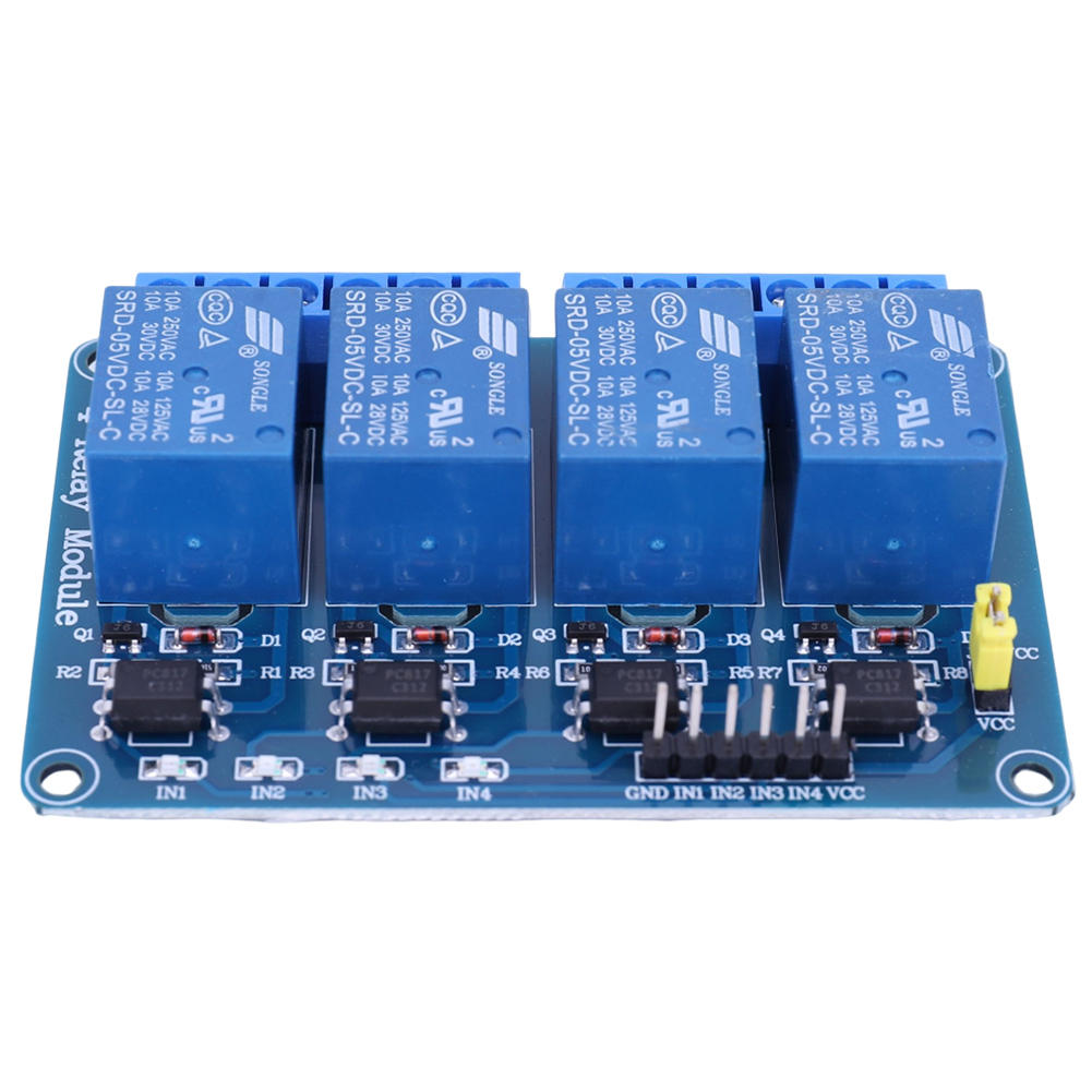 Carte relais 4 canaux 5V 12V a - Home Automation Arduino avis et prix