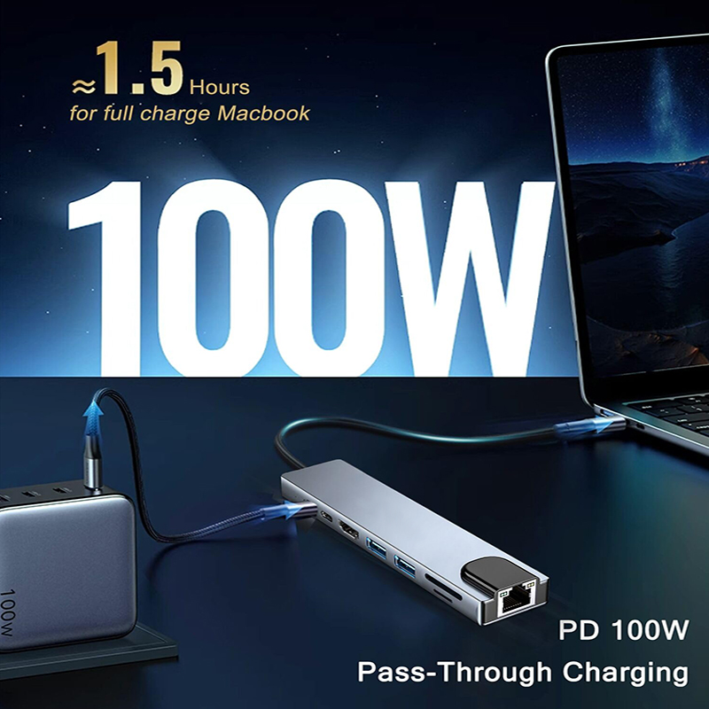 Hub USB Type C 8 en 1 pour Mac - Home Assistant Sd avis et prix