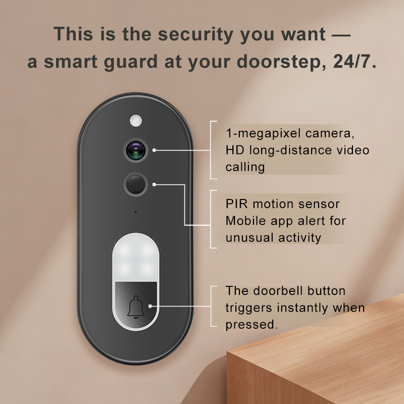 Sonnette vidéo sans fil WiFi T - Smart Doorbell Wired avis et prix