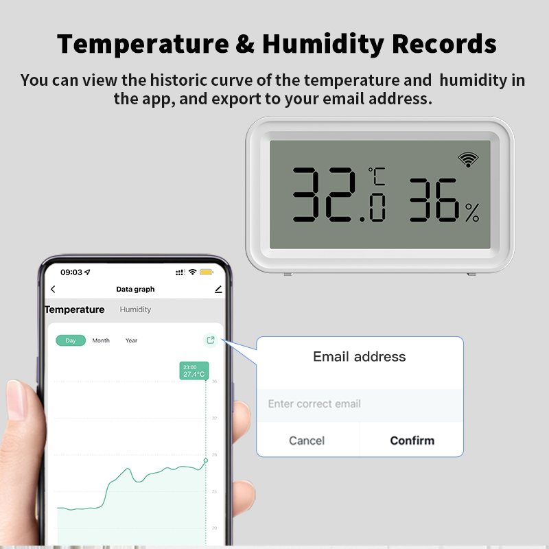 Thermomètre et hygromètre WiFi - Temperature Humidity Sensor avis et prix