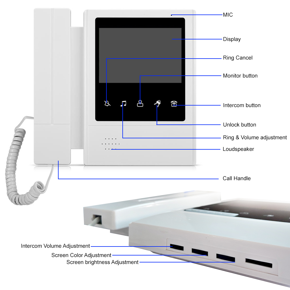 Système d'interphone vidéo LCD - Smart Doorbell Wired avis et prix