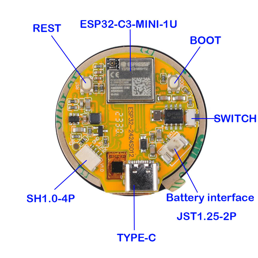 Écran tactile ESP32 1.28 pouce - Home Automation Industry avis et prix