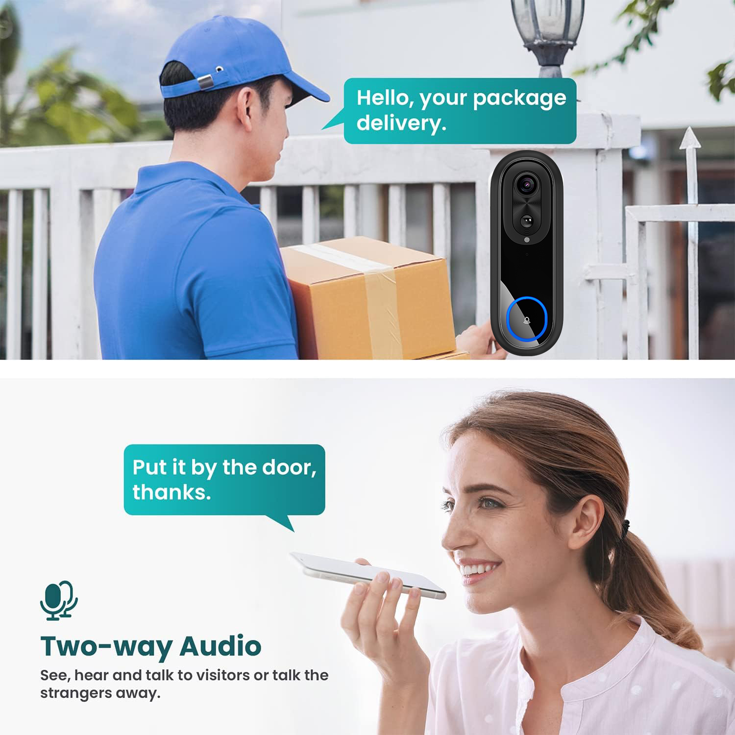 Sonnette vidéo WiFi 5G 2.4G, 1 - Smart Doorbell Wired avis et prix