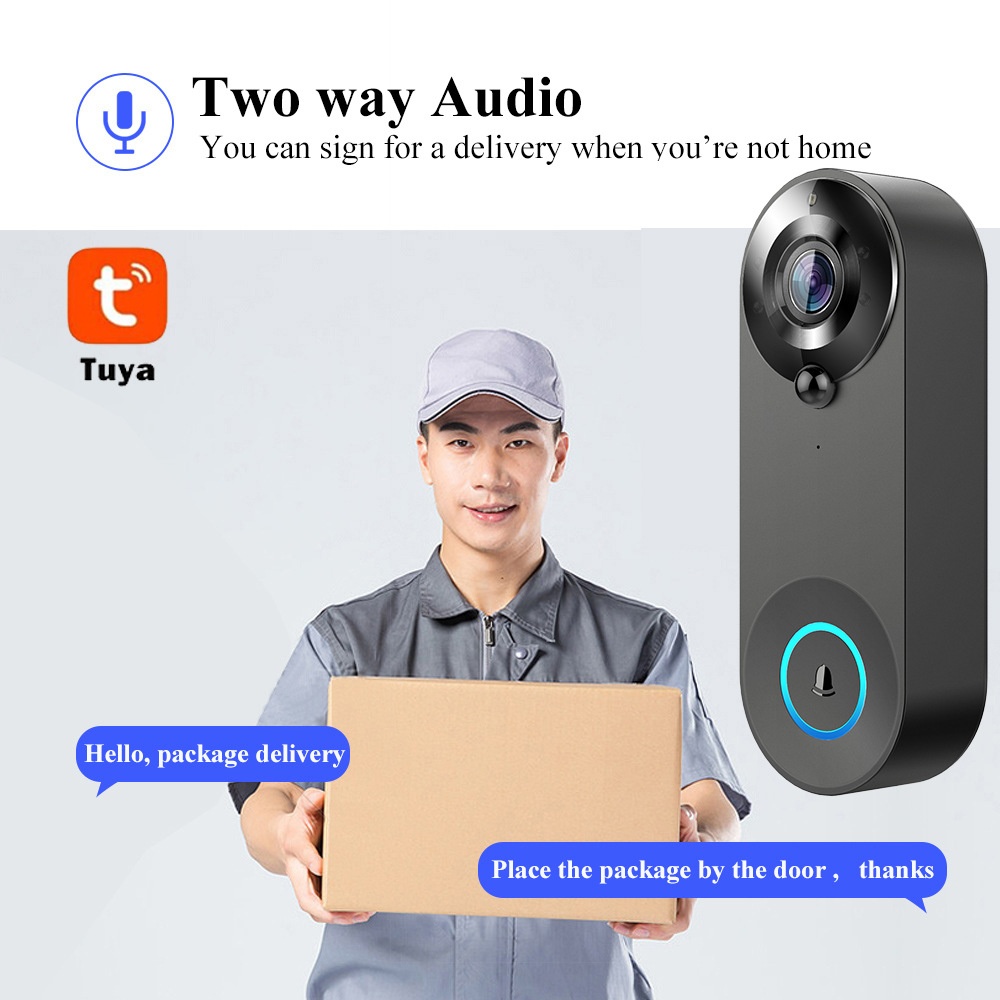 Tuya 1080P sans fil WIFI sonne - Smart Doorbell Wired avis et prix