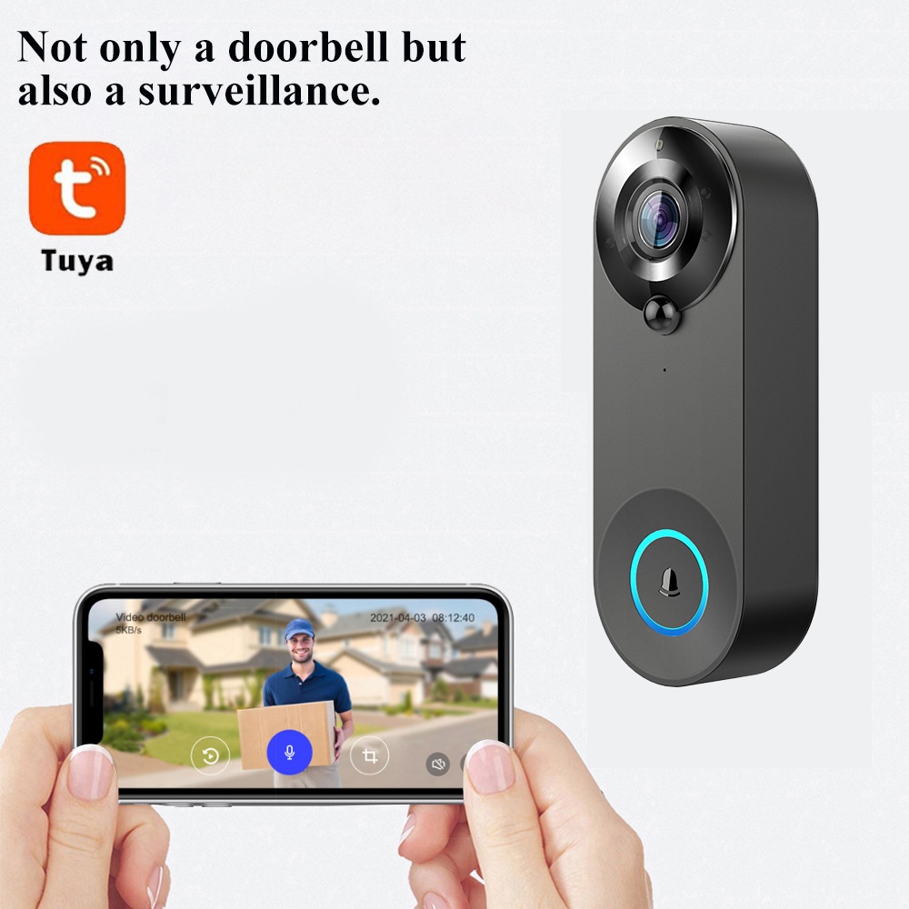 Tuya 1080P sans fil WIFI sonne - Smart Doorbell Wired avis et prix