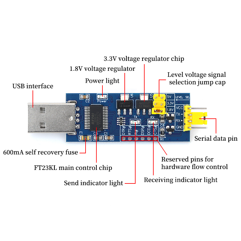 Module convertisseur USB vers  - Level Shifter 3.3V avis et prix