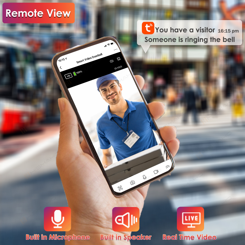 Caméra de sonnette WiFi Tuya e - Smart Doorbell Wired avis et prix