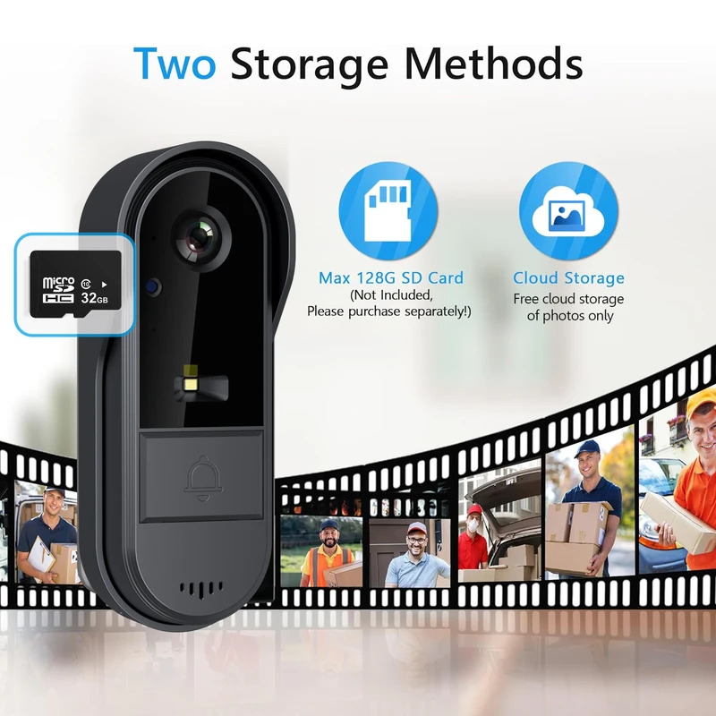 Tuya WiFi sonnette 2 voies HD  - Smart Doorbell Wired avis et prix