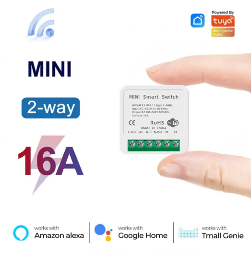 Mini interrupteur WiFi 16A, ap - Home Automation Technology avis et prix