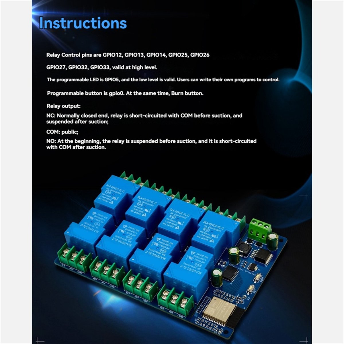 Idée cadeau : Module relais 8  - Relay 8 Channel Board avis et prix