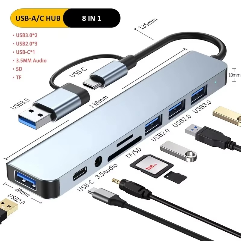 Hub USB Type C 8 en 1, extensi - Home Assistant Sd avis et prix