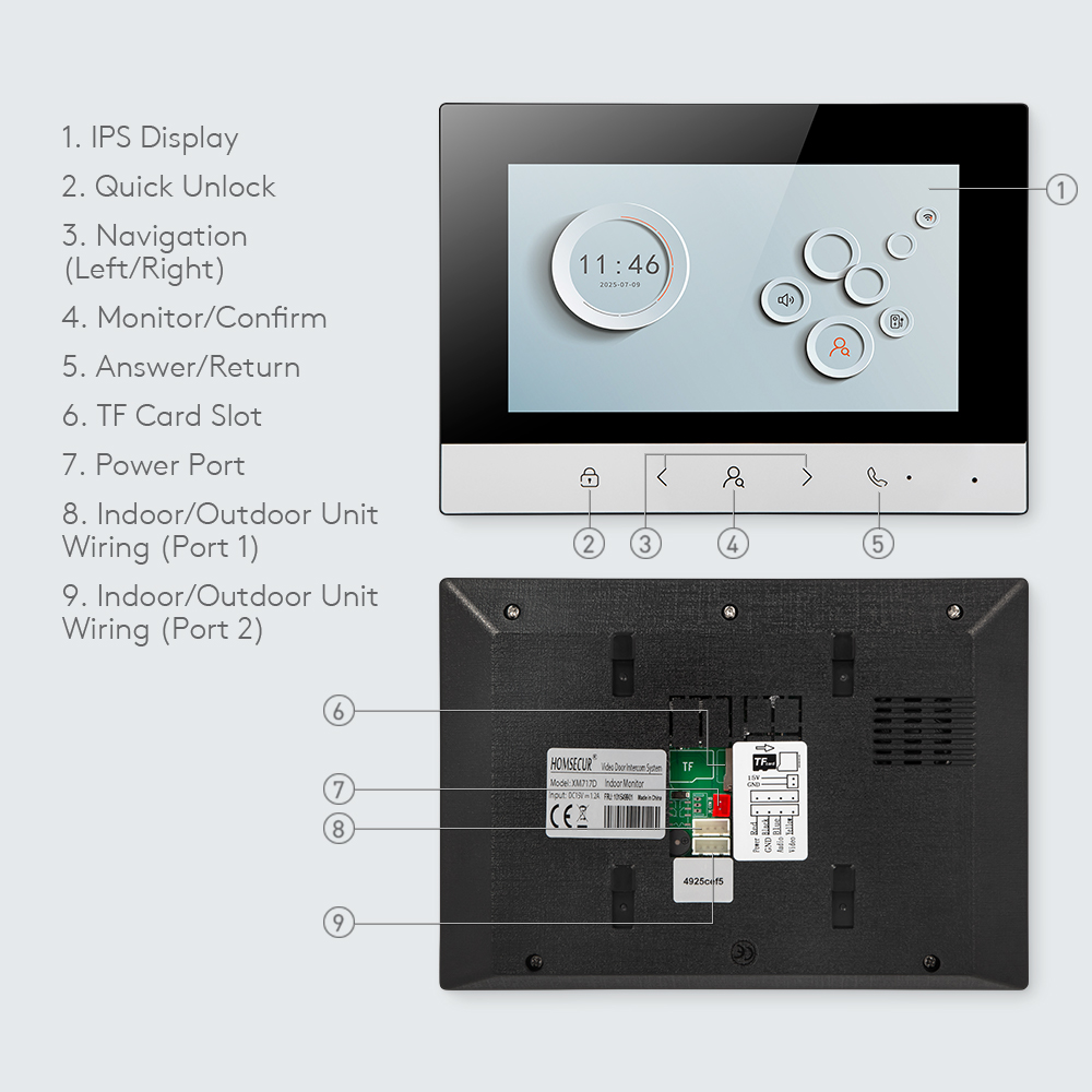 Moniteur intérieur intelligent - Smart Doorbell Wired avis et prix