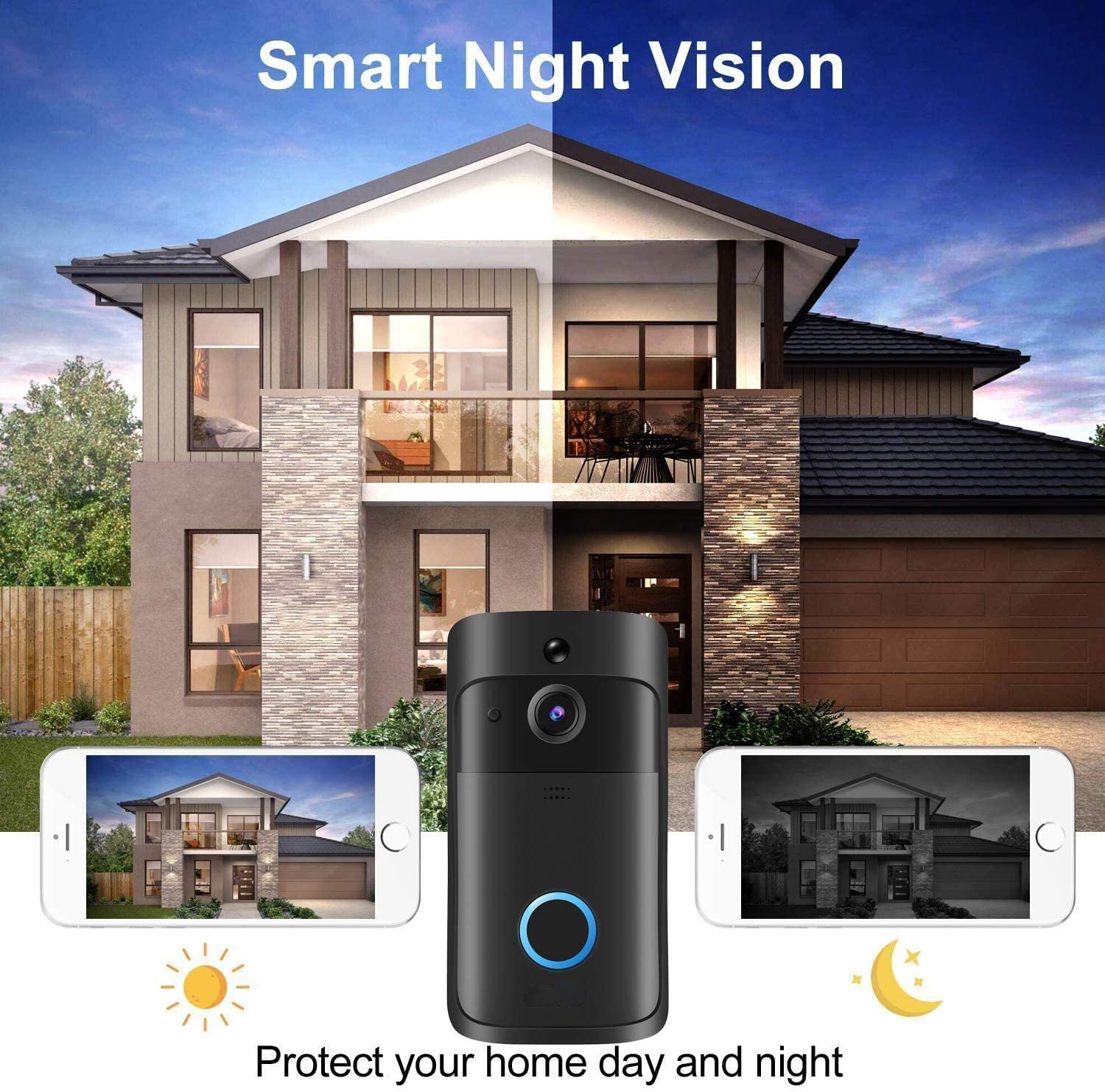 Sonnette vidéo avec caméra HD  - Smart Doorbell Wired avis et prix