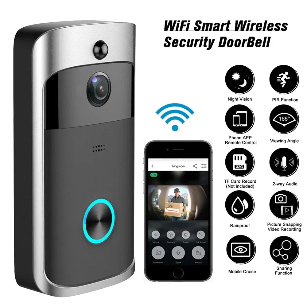Sonnette de porte sans fil WIF - Smart Doorbell Wired avis et prix
