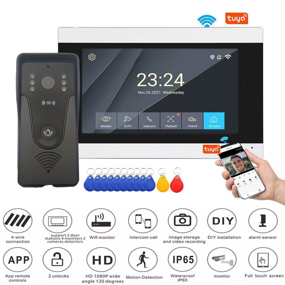 Tuya-Sonnette vidéo sans fil à - Smart Doorbell Wired avis et prix