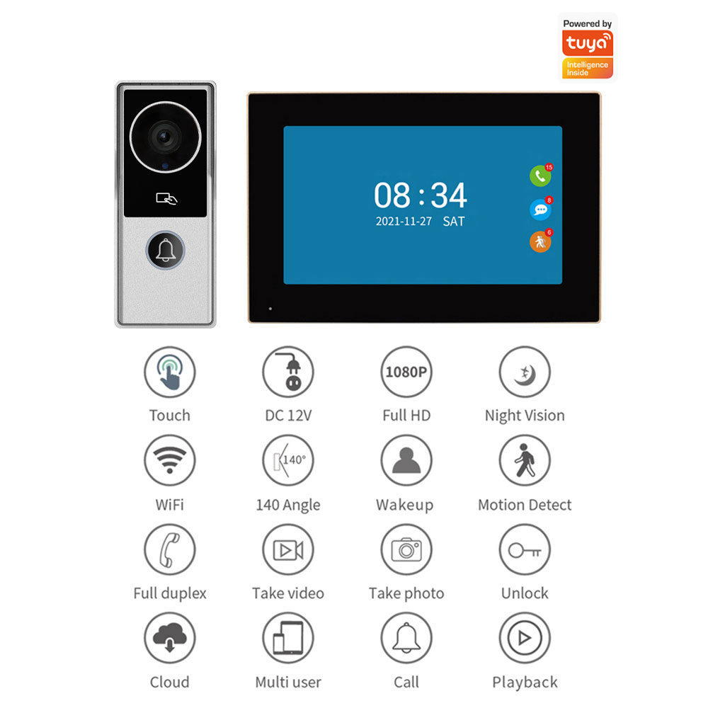 Système de sonnette vidéo Wi-F - Smart Doorbell Wired avis et prix