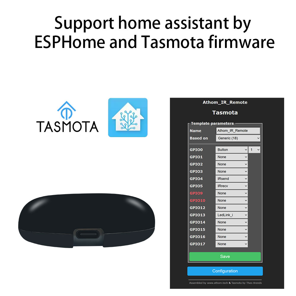 Tasmota MQTT IR télécommande E - Home Automation Technology avis et prix
